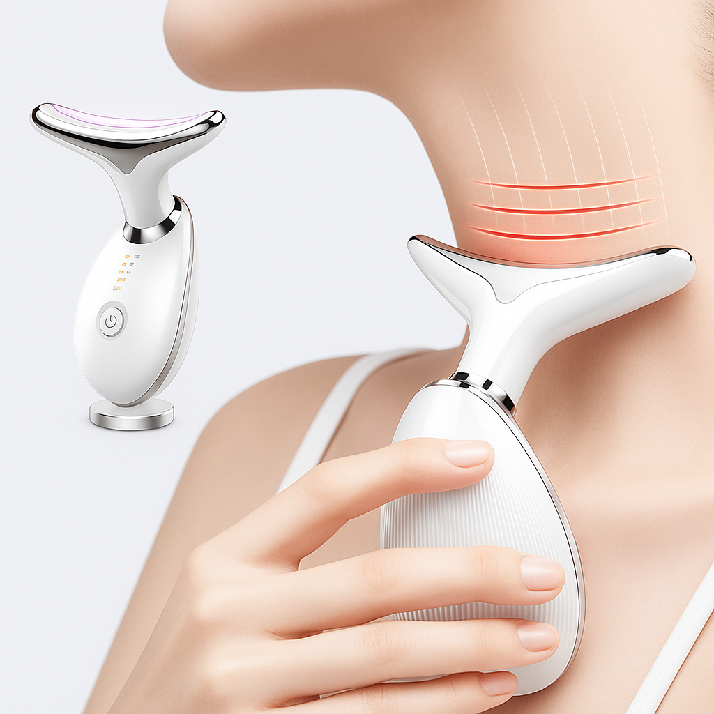 DermaLift™ - Masajeador ANTIARRUGAS para Cuello y Rostro