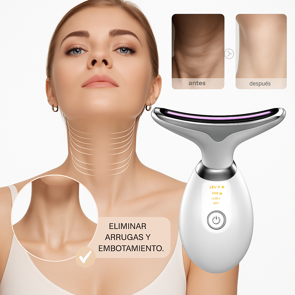 DermaLift™ - Masajeador ANTIARRUGAS para Cuello y Rostro