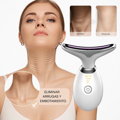 DermaLift™ - Masajeador ANTIARRUGAS para Cuello y Rostro